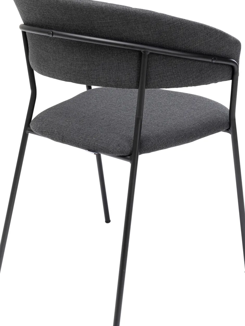 Outlet Eetkamerstoel Belle Anthracite (Set Van 2) Kasten|Stoelen