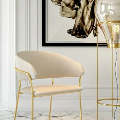 Best Eetkamerstoel Belle Creme (2-delig) Kasten|Stoelen