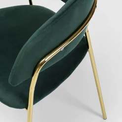 Store Eetkamerstoel Belle Groen Kasten|Stoelen