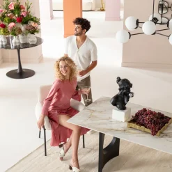 Fashion Eetkamerstoel Bess Cream Kasten|Stoelen