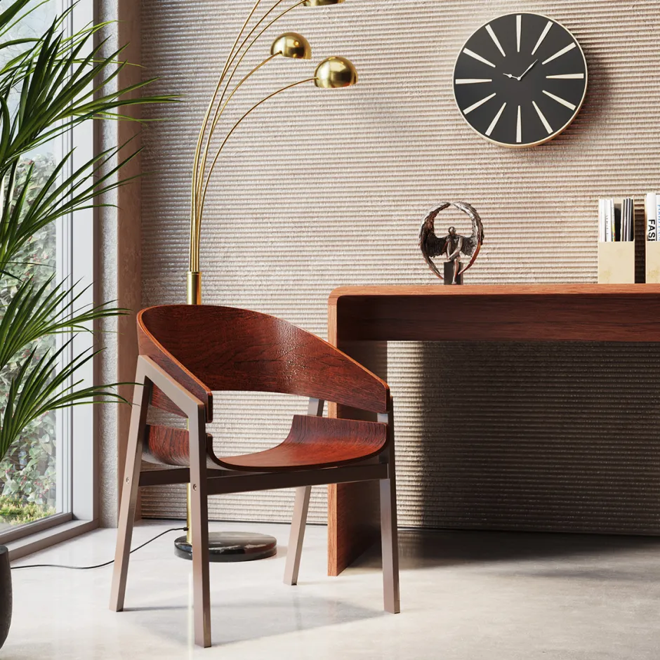 Outlet Eetkamerstoel Biarritz Brown Kasten|Stoelen