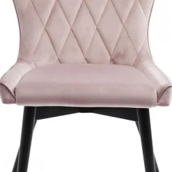 New Eetkamerstoel Black Marshall Fluweel Roze Kasten|Stoelen