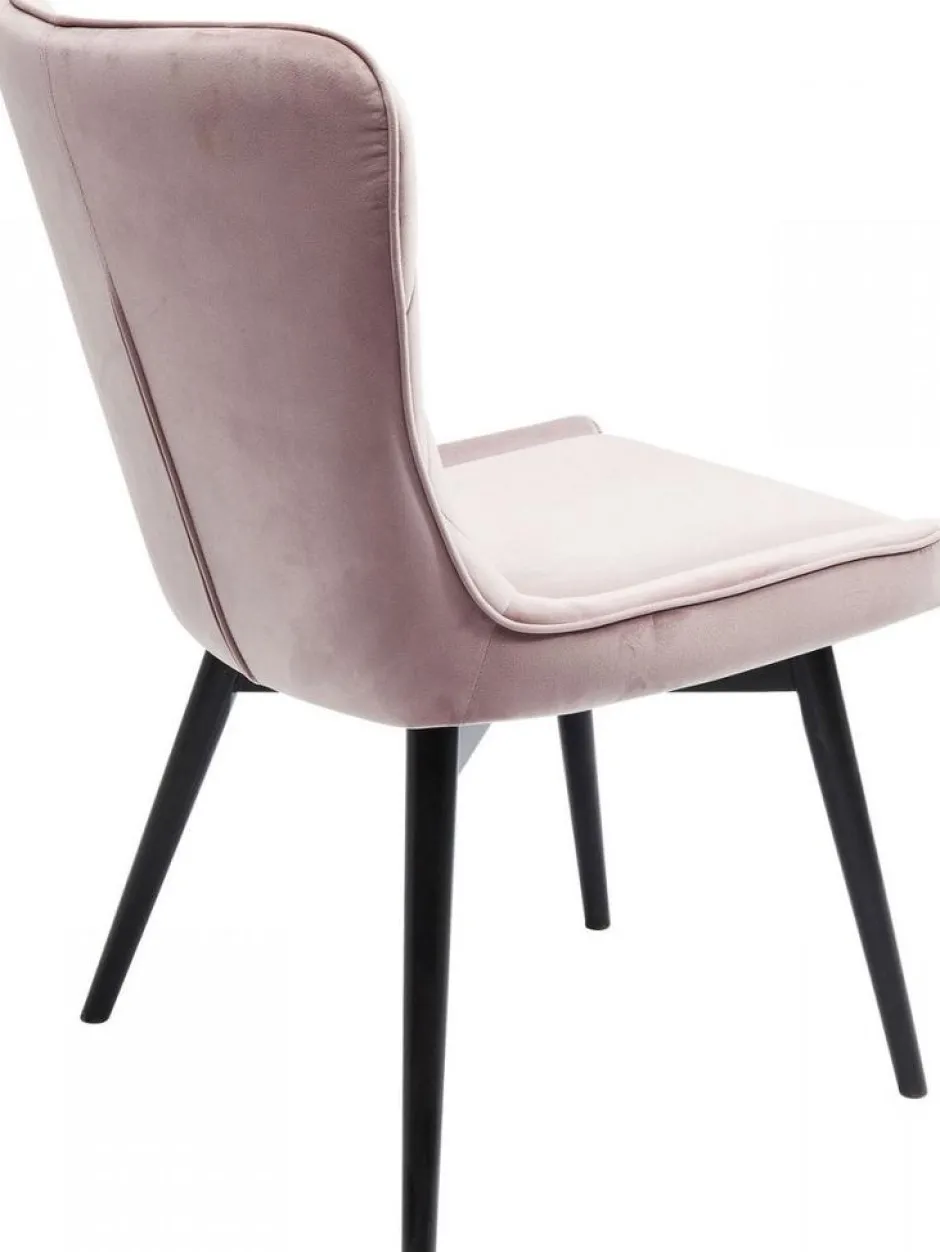 New Eetkamerstoel Black Marshall Fluweel Roze Kasten|Stoelen