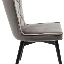 Best Eetkamerstoel Black Marshall Fluweel Grijs Kasten|Stoelen