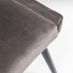 Best Eetkamerstoel Black Marshall Fluweel Grijs Kasten|Stoelen