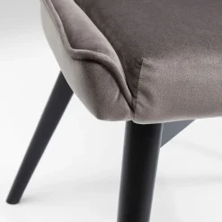 Best Eetkamerstoel Black Marshall Fluweel Grijs Kasten|Stoelen