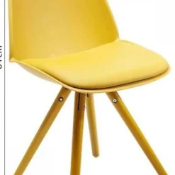 Online Eetkamerstoel Candy World Mustard Kasten|Stoelen