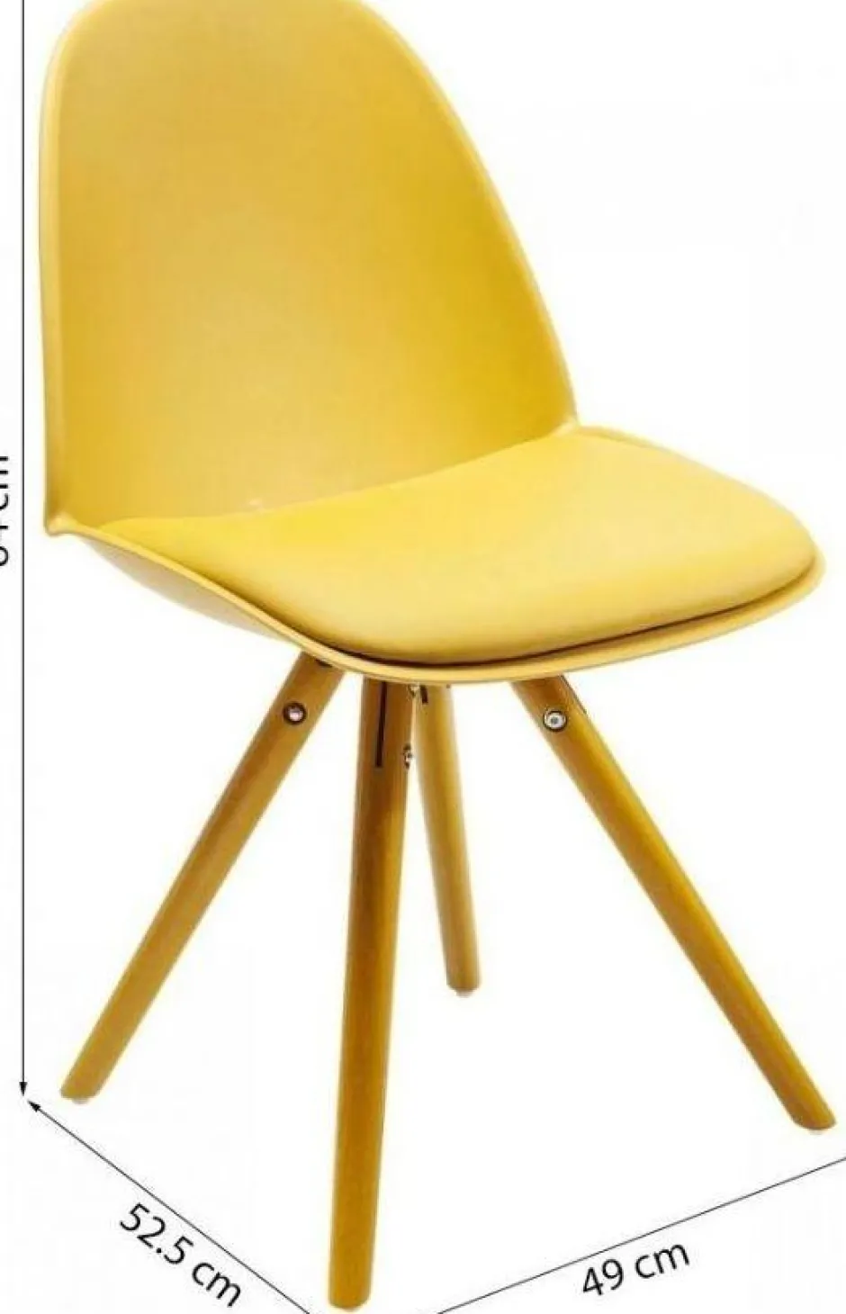 Online Eetkamerstoel Candy World Mustard Kasten|Stoelen