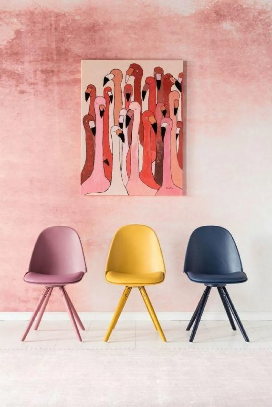 Online Eetkamerstoel Candy World Mustard Kasten|Stoelen