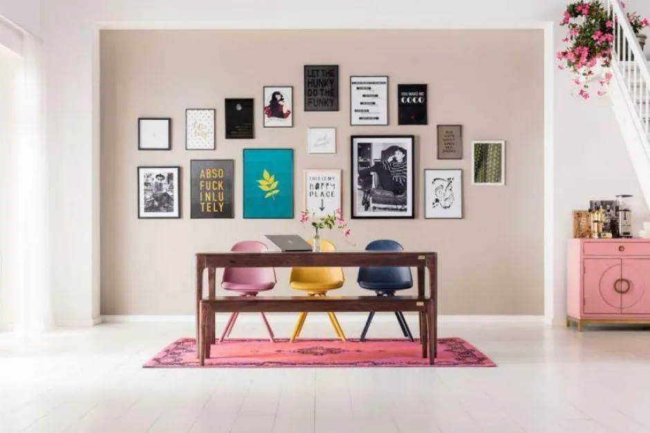 Online Eetkamerstoel Candy World Mustard Kasten|Stoelen