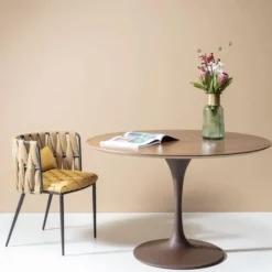 Sale Eetkamerstoel Cheerio Geel Incl. Kussen Kasten|Stoelen