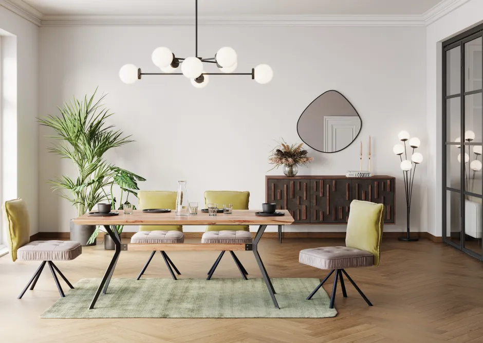 New Eetkamerstoel Chelsea Groen Kasten|Stoelen