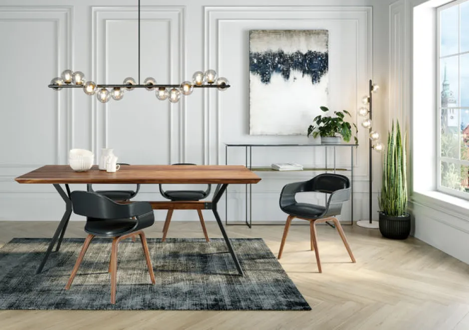 Online Eetkamerstoel Costa Walnoot Kasten|Stoelen