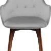 Shop Eetkamerstoel Dark Lady Fluweel Grijs Kasten|Stoelen