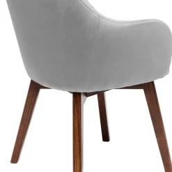 Shop Eetkamerstoel Dark Lady Fluweel Grijs Kasten|Stoelen