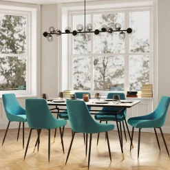 New Eetkamerstoel East Side Petrol-Blauw Kasten|Stoelen