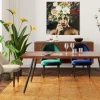 Best Sale Eetkamerstoel Iris Fluweel Groen Kasten|Stoelen