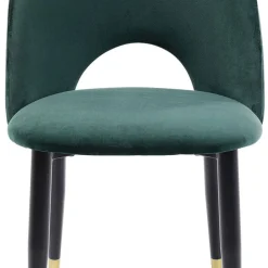 Best Sale Eetkamerstoel Iris Fluweel Groen Kasten|Stoelen