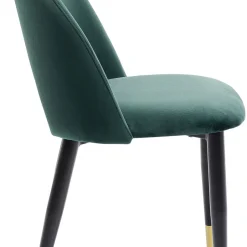 Best Sale Eetkamerstoel Iris Fluweel Groen Kasten|Stoelen
