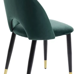 Best Sale Eetkamerstoel Iris Fluweel Groen Kasten|Stoelen
