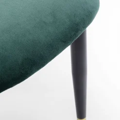 Best Sale Eetkamerstoel Iris Fluweel Groen Kasten|Stoelen