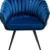 Outlet Eetkamerstoel Knot Blauw Kasten|Stoelen