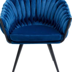 Outlet Eetkamerstoel Knot Blauw Kasten|Stoelen