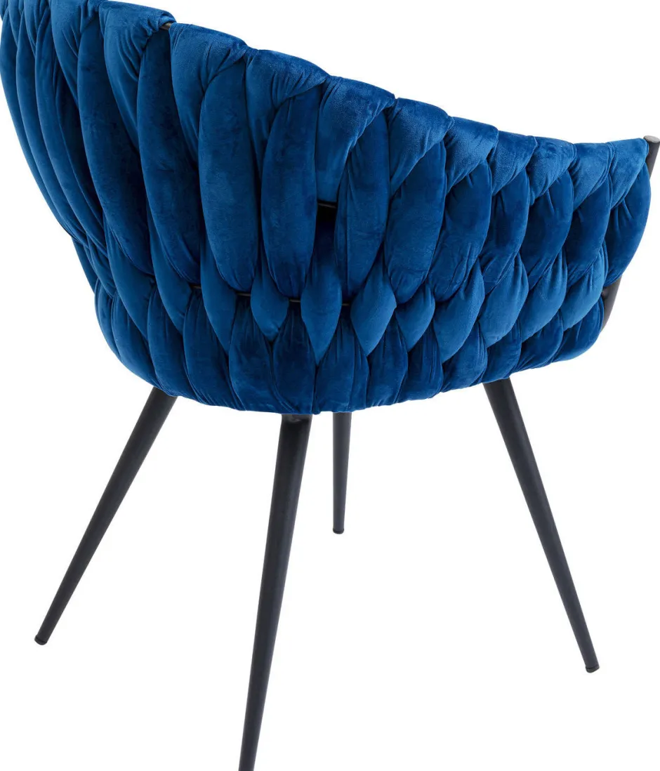 Outlet Eetkamerstoel Knot Blauw Kasten|Stoelen