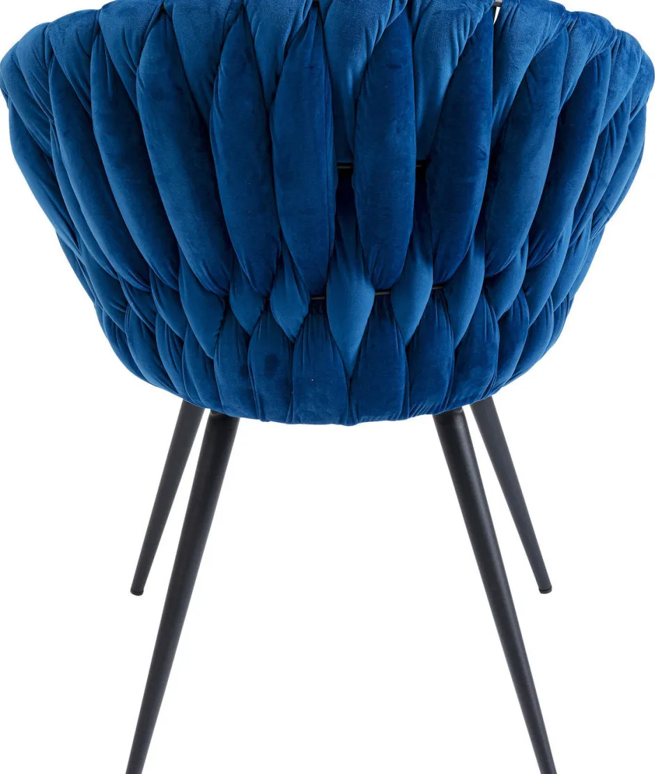 Outlet Eetkamerstoel Knot Blauw Kasten|Stoelen