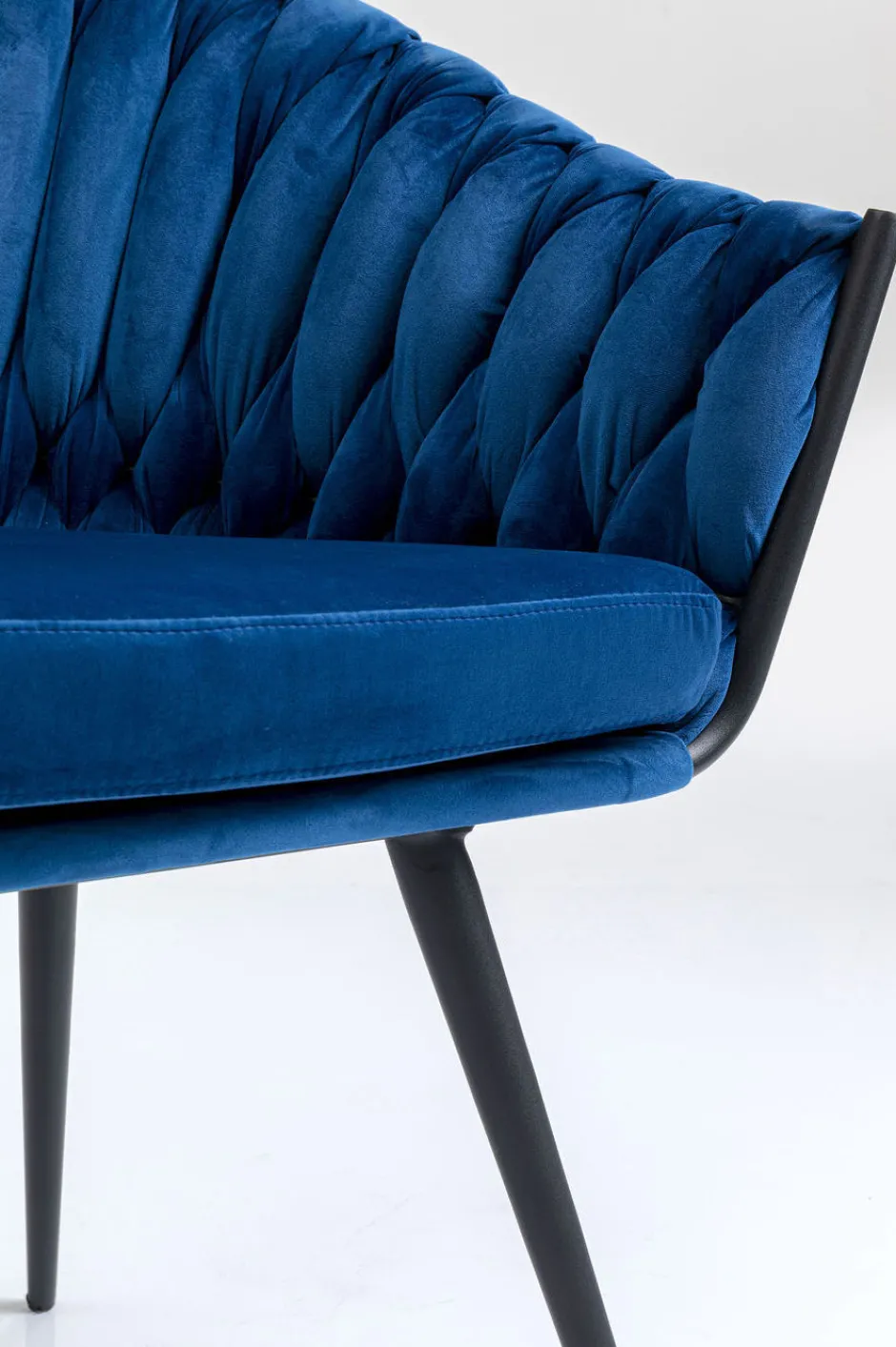 Outlet Eetkamerstoel Knot Blauw Kasten|Stoelen