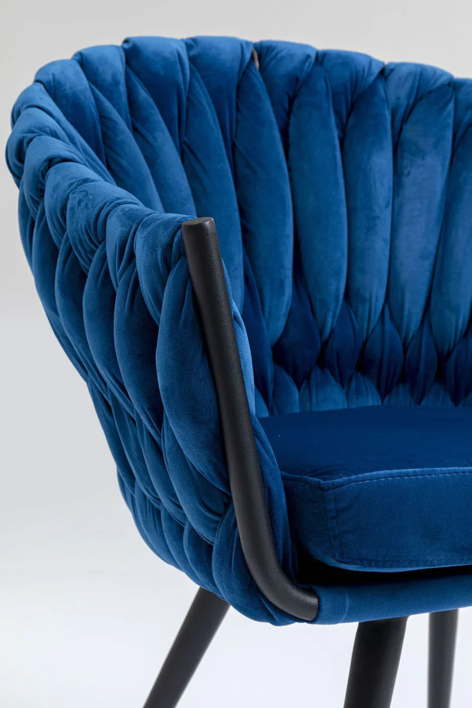 Outlet Eetkamerstoel Knot Blauw Kasten|Stoelen