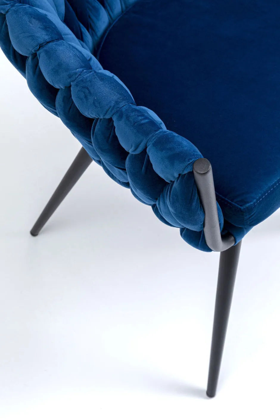 Outlet Eetkamerstoel Knot Blauw Kasten|Stoelen