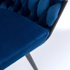 Outlet Eetkamerstoel Knot Blauw Kasten|Stoelen