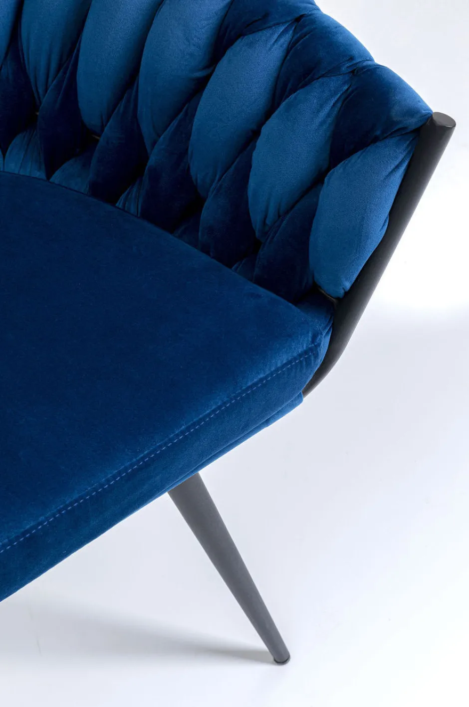 Outlet Eetkamerstoel Knot Blauw Kasten|Stoelen