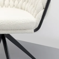 Flash Sale Eetkamerstoel Knot Boucle Stoelen
