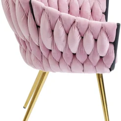 New Eetkamerstoel Knot Roze Kasten|Stoelen