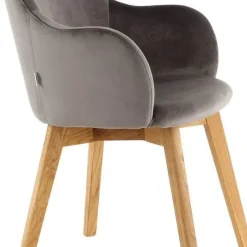 Flash Sale Eetkamerstoel Lady Velvet Grey Kasten|Stoelen