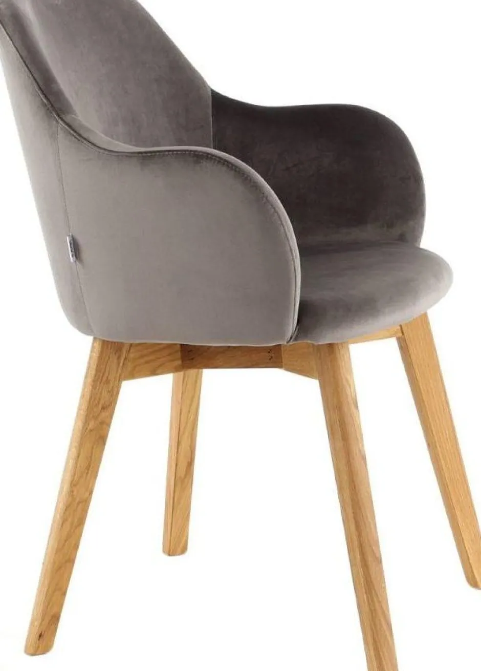 Flash Sale Eetkamerstoel Lady Velvet Grey Kasten|Stoelen