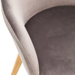 Flash Sale Eetkamerstoel Lady Velvet Grey Kasten|Stoelen
