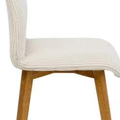 Sale Eetkamerstoel Lara Cord Creme Stoelen|Tuinmeubelen