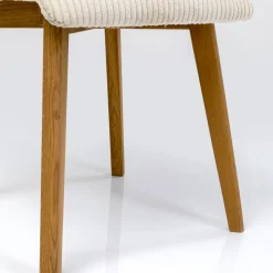 Sale Eetkamerstoel Lara Cord Creme Stoelen|Tuinmeubelen