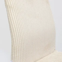 Sale Eetkamerstoel Lara Cord Creme Stoelen|Tuinmeubelen