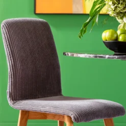 New Eetkamerstoel Lara Cord Grey Stoelen|Tuinmeubelen