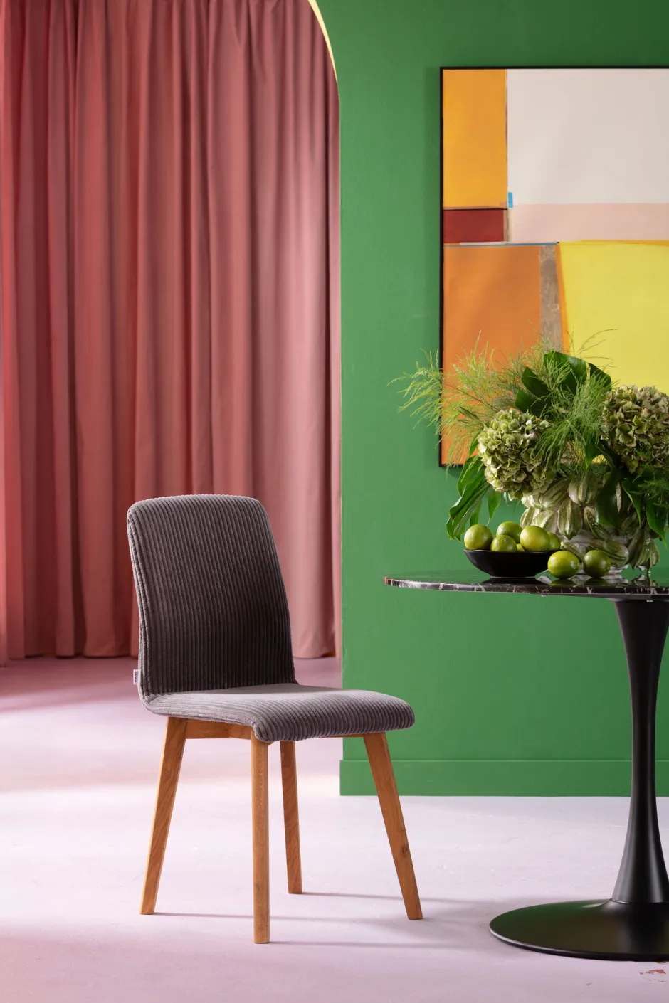 New Eetkamerstoel Lara Cord Grey Stoelen|Tuinmeubelen