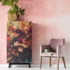 Clearance Eetkamerstoel Mode Fluweel Roze Kasten|Stoelen