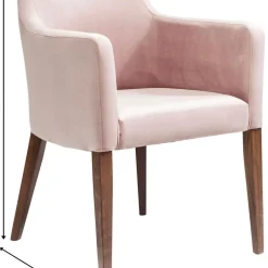 Clearance Eetkamerstoel Mode Fluweel Roze Kasten|Stoelen