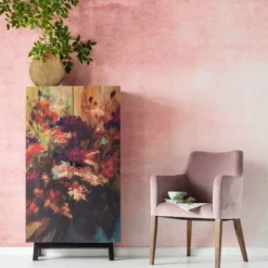 Clearance Eetkamerstoel Mode Fluweel Roze Kasten|Stoelen