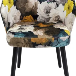 Store Eetkamerstoel Peony Flower Geel Kasten|Stoelen