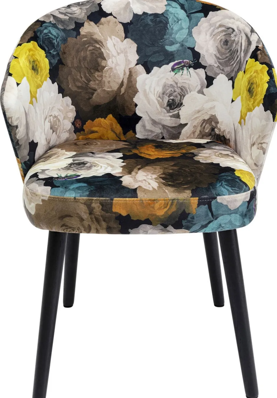 Store Eetkamerstoel Peony Flower Geel Kasten|Stoelen