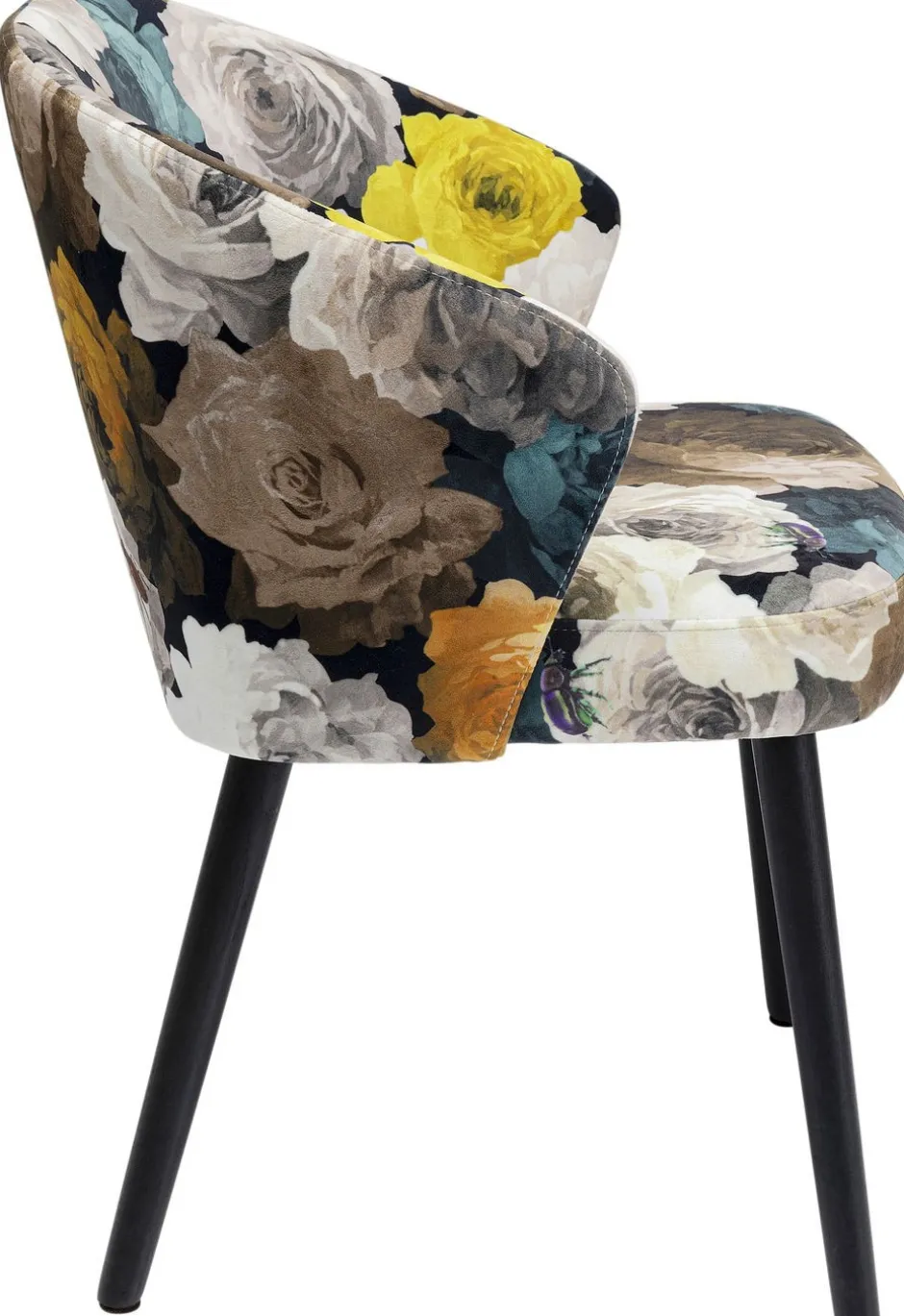 Store Eetkamerstoel Peony Flower Geel Kasten|Stoelen